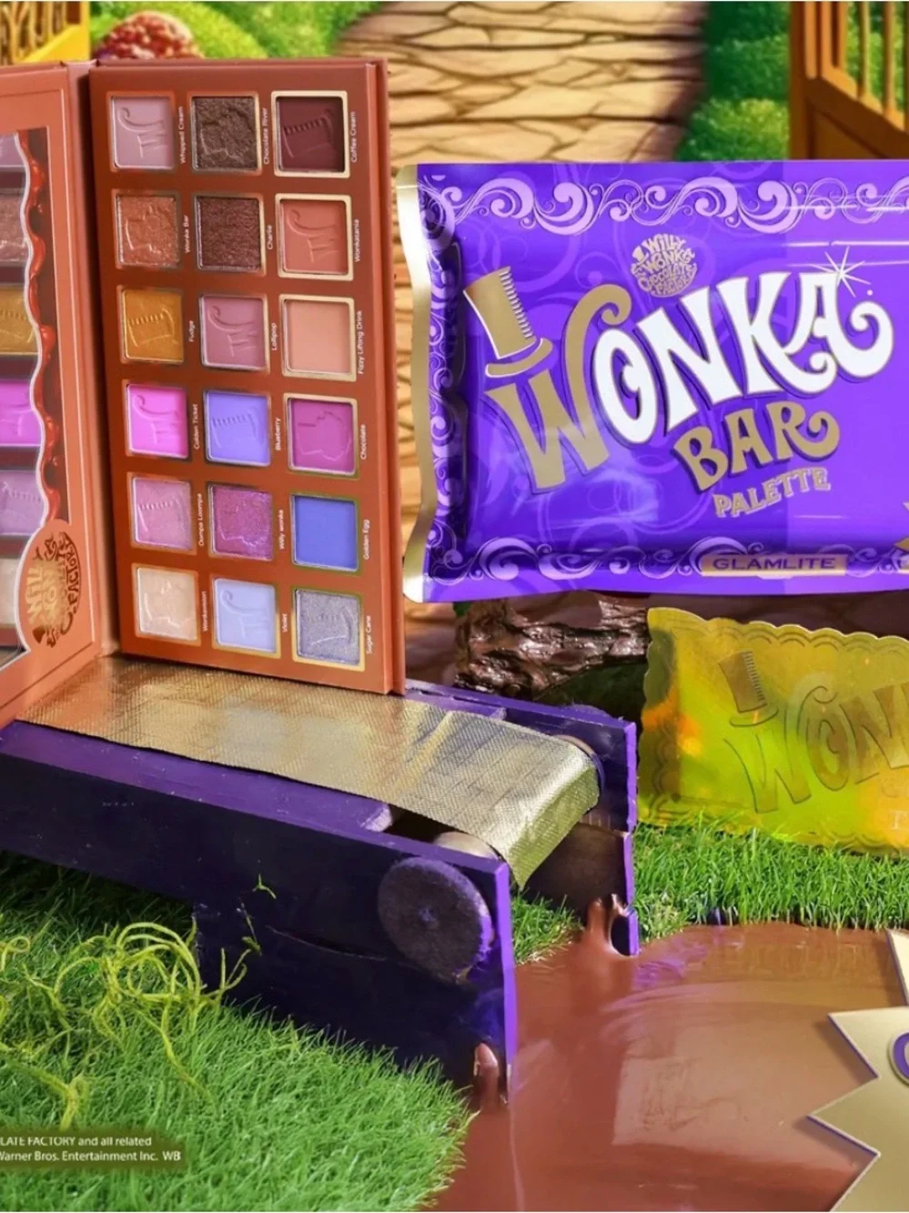 Glamlite Wonka Bar Eyeshadow Palette Limited Release -BNIB